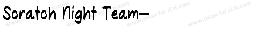 Scratch Night Team字体转换